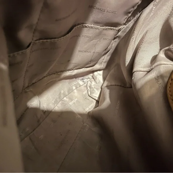 Michael Kors Dark Brown Signature Shoulder Bag - Picture 5 of 9